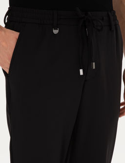 Siyah Slim Fit Klasik Jogger Pantolon