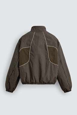 CAZADORA BOXY FIT RAYAS / Marr?n - Zara фото 8