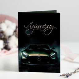 Открытка 4 шоколадки "Лучшему"