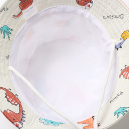 Панама детская KAFTAN «Счастливый динозавр», белая, размер 54