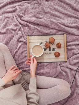 Покрывало-плед КОРАЛ-флис жаккард Лилия 150*200 см. - Лен поволжья фото 2