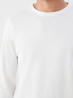 Bisiklet Yaka Uzun Kollu Erkek Ti??rt