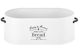 Хлебница 34,5*18*15 см Белая с крышкой, овальная - Elan gallery фото 7