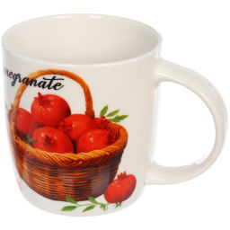 Цена за 2 шт. Кружка керамическая 330мл "Гранаты", микс рисунков