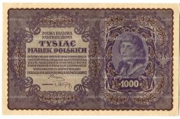 Банкнота 1000 марок 1919 года Польша