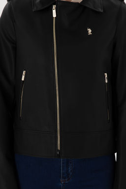 KadДn Siyah Deri Ceket - U.s. polo assn фото 6