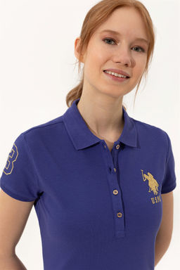 Женское синее вязаное платье - U.s. polo assn фото 8