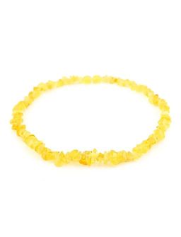 Детские бусы из натурального янтаря Мелкие медовые чипсы - Амберхолл фото 5