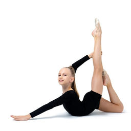 Купальник гимнастический Grace Dance, с шортами, с длинным рукавом, р. 38, цвет чёрный  фото 6