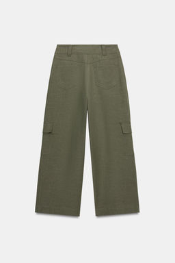 PANTAL?N CARGO RECTO / Khaki - Zara фото 5