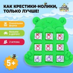 Игра крестики-нолики Мишка, цвет МИКС