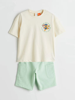 Paw Patrol Bask?l? Erkek ?ocuk Ti??rt ve ?ort 2li