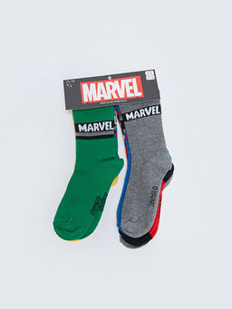Marvel Desenli Erkek ?ocuk Soket ?orap 5li - Waikiki фото 2