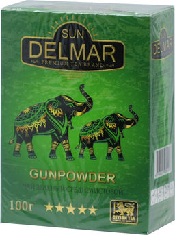 Sun Delmar. Зеленый. Gunpowder 100 гр. карт.упаковка