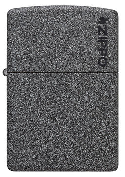 Зажигалка ZIPPO Логотип с каменным покрытием | Logo Iron Stone 211ZL  фото 2