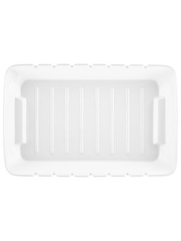 Блюдо д/запекания и сервировки 1,2 л 31*20*4,5 см "Айсберг" на шпажках, фарфор