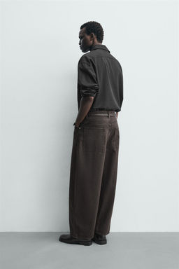 JEANS WIDE FIT / Marr?n - Zara фото 3