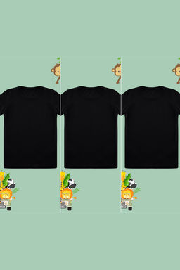 Beyaz 3lu Unisex Pamuklu Basic Regular Kal?p K?sa Kol Orme T-Shirt TKDSS24TS00019 - Trendyolmilla фото 7