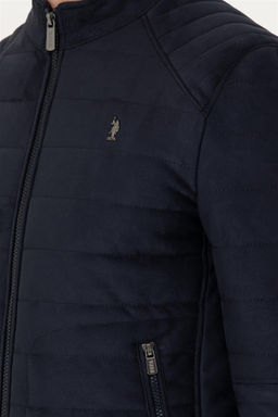 U. S. Polo Assn / Мужская темно-синяя кожаная куртка - U.s. polo assn фото 7