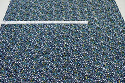 Штапель Полевой аромат цв.темно-синий, ш.1.45м, вискоза-100%, 90гр/м.кв - Купава фото 6