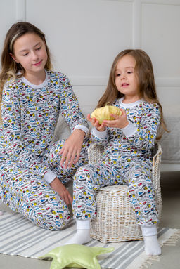 Пижама подростковая из кулирки пенье на манжетах Дрёма графити - Амадэль фото 22