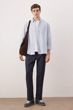 Lacivert Straight Fit Erkek Pantolon TMNAW26PL00014