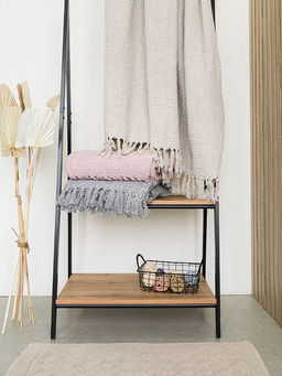 Покрывало вафельное 150x200 серый Хлопок 100% - Denastia фото 9