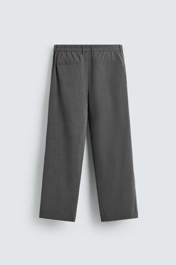 PANTAL?N WIDE FIT PLIEGUES / Gris - Zara фото 7