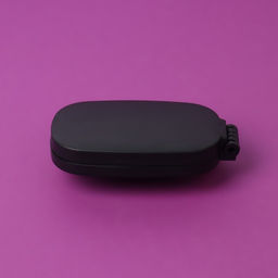 Расчёска массажная, складная, зеркалом, 9.5×5.5 см, чёрная