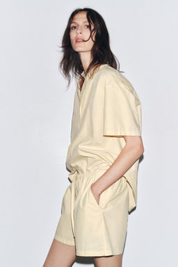 POPLIN SHIRT WITH STITCHING - Zara фото 3