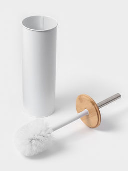 Ёршик для унитаза SAVANNA BAMBOO, 9.5×38 см, белый