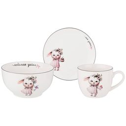 НАБОР ПОСУДЫ LEFARD МОЯ ЗАЙКА, 3 ПР.: САЛАТНИК 470МЛ, ТАРЕЛКА 20СМ, КРУЖКА 220МЛ  фото 2