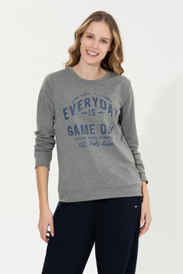 Kad_n Gri Melanj Sweatshirt