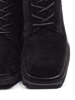 04-SE21W-2B BLACK Ботинки зимние женские (натуральная замша, натуральный мех) - Фабричный китай фото 13