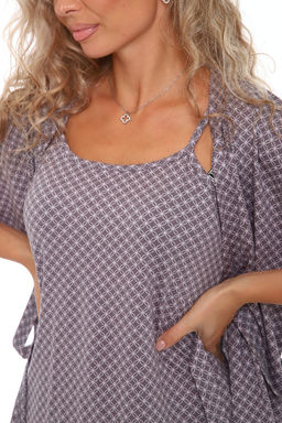 Пеньюар женский с сорочкой Флора 044