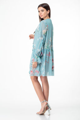 Платье ANELLI 1019 бирюзовые тона  фото 7