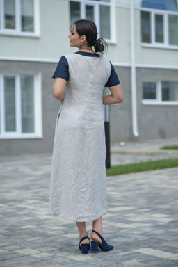 Платье  100% лен