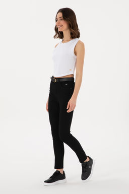 Kad_n Siyah Jean Pantolon Sepette S_rpriz _ndirim - U.s. polo assn фото 3