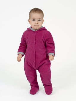 Комбинезон ясельный флисовый фуксия
