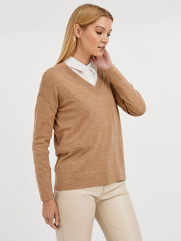 пуловер женский базовый из шерсти - Glenfield фото 3