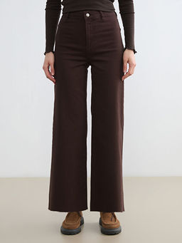 Wideleg Kad?n Jean Pantolon