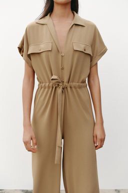 FLOWING JUMPSUIT WITH POCKETS - Zara фото 2