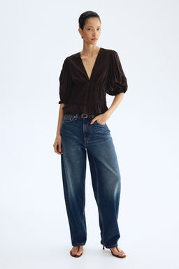 Blusa con cintura nido de abeja - H&m фото 7