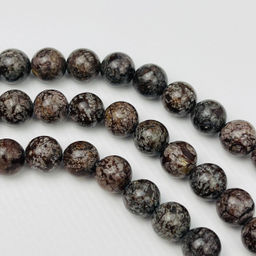 Бусины для украшений из коричневой Яшмы (32 бусины) 38 см