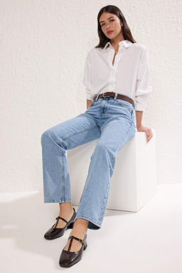 Koyu Kahverengi Toka Detayl? T Bantl? Mary Jane Kad?n Klasik Topuklu Ayakkab? TAKAW25SD00001