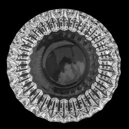 Пепельница стеклянная "Авиньон" д13,5см, h4,8см, под хрусталь, в коробке (Китай)