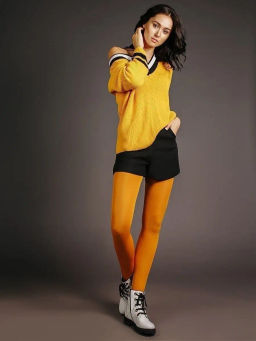 Колготки TEATRO MULTIFIBRA 100 COLOR шафрановый  фото 3