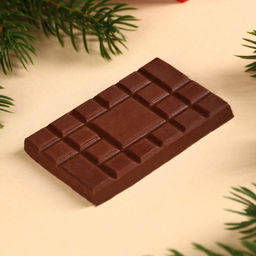 Шоколад на новый год молочный Котик в шапочке, 27 г