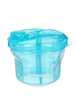 Контейнер для хранения детского питания, 3 секции по 75 мл., 9.5×8.5 см, 225 мл., голубой