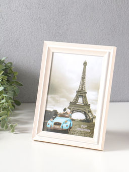 Фоторамка для фото 13×18 см «Остин», пластик, бело-бежевый, 21.5×16.5×1.5 см